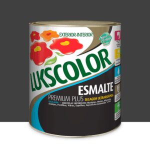 Esmalte Sintetico Brilhante Preto Base Agua 3,6L - Lukscolor